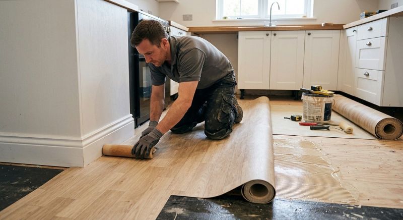 Sheet Linoleum Installation in River Falls, WI
